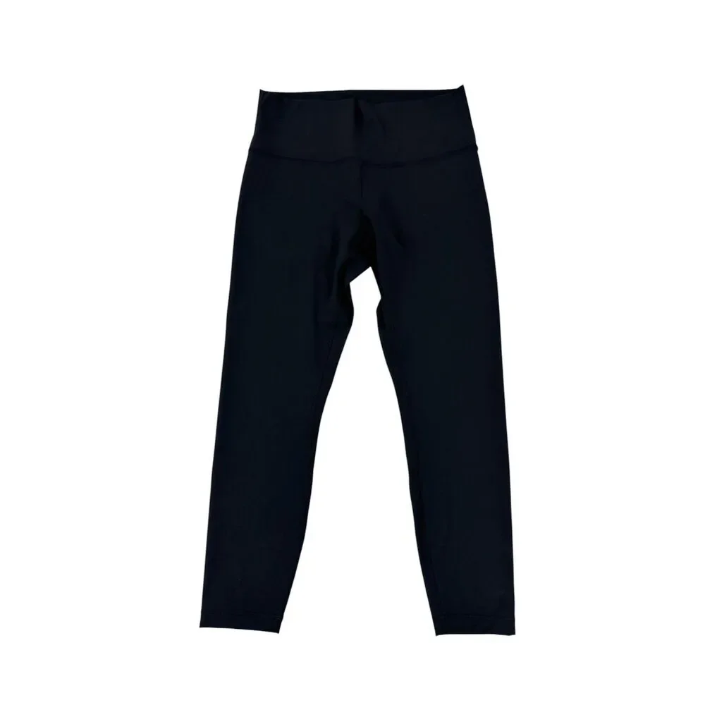 Lululemon Black High Rise Athletic Leggings Size 10 Excellent Condition